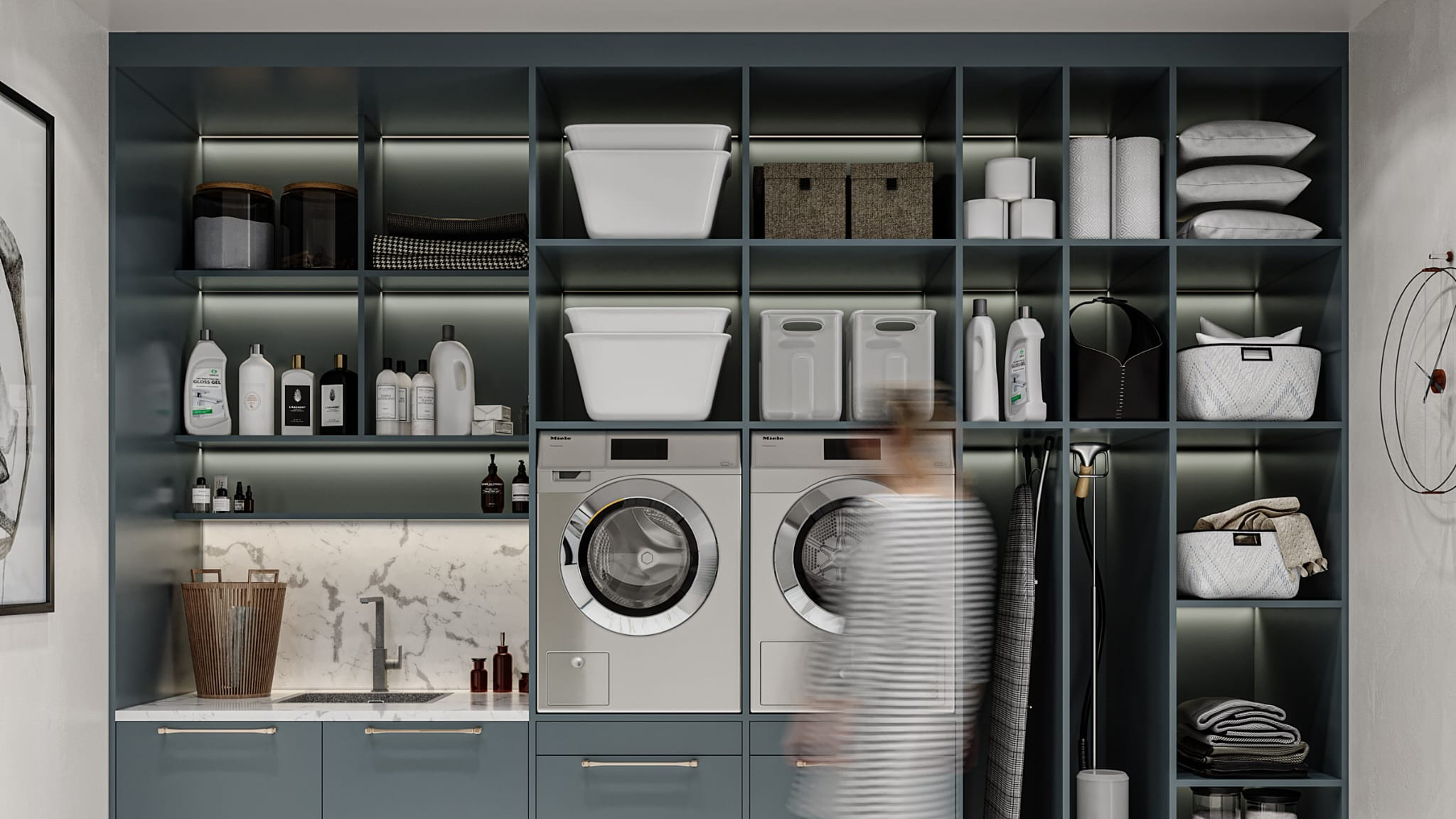 Wardrobe and storage details