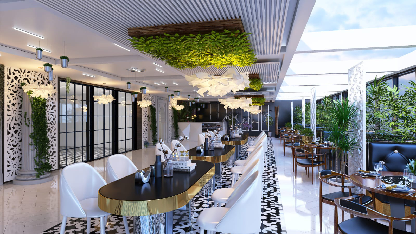 Restaurant layout and circulation