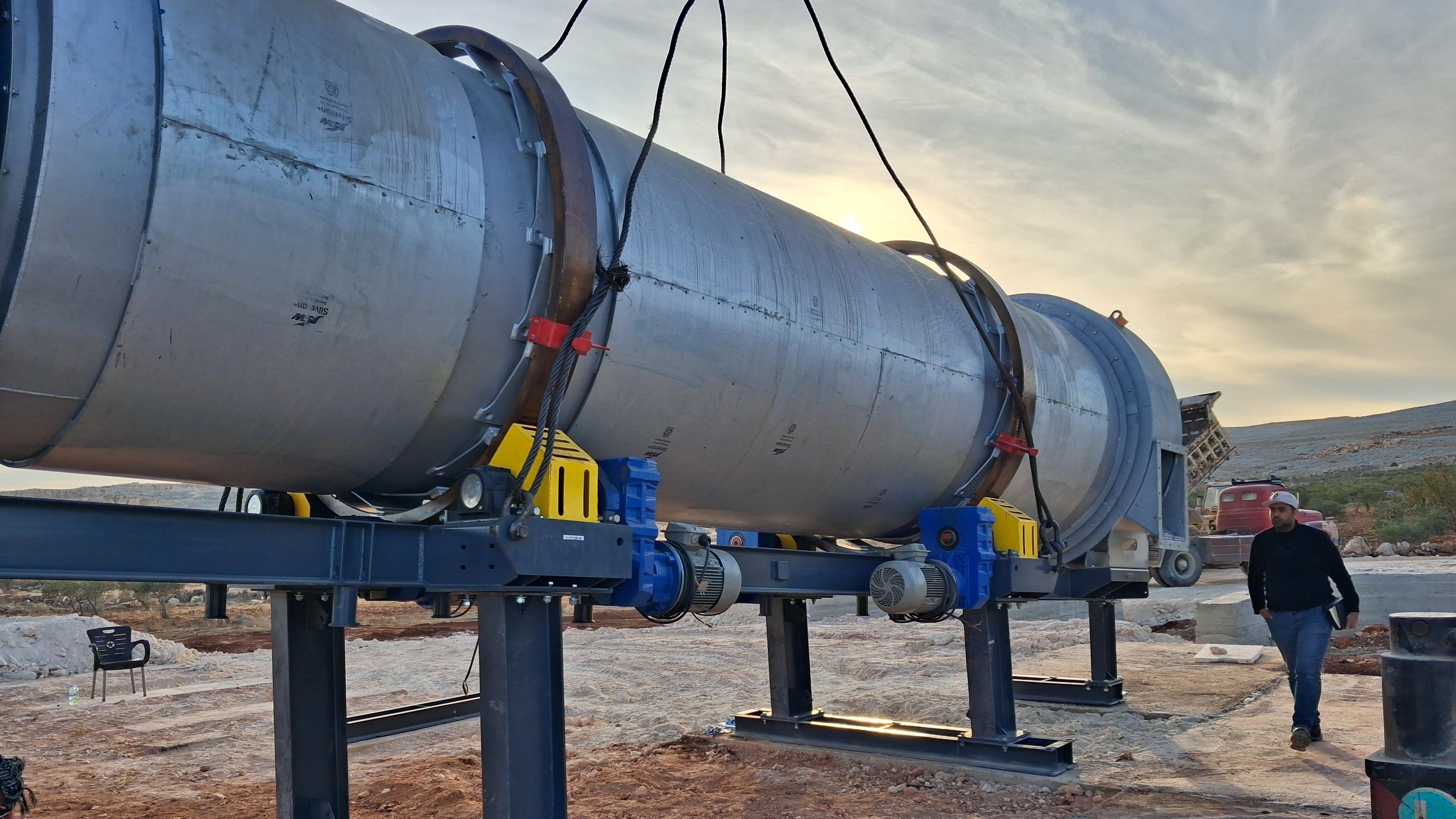 Drum dryer installation