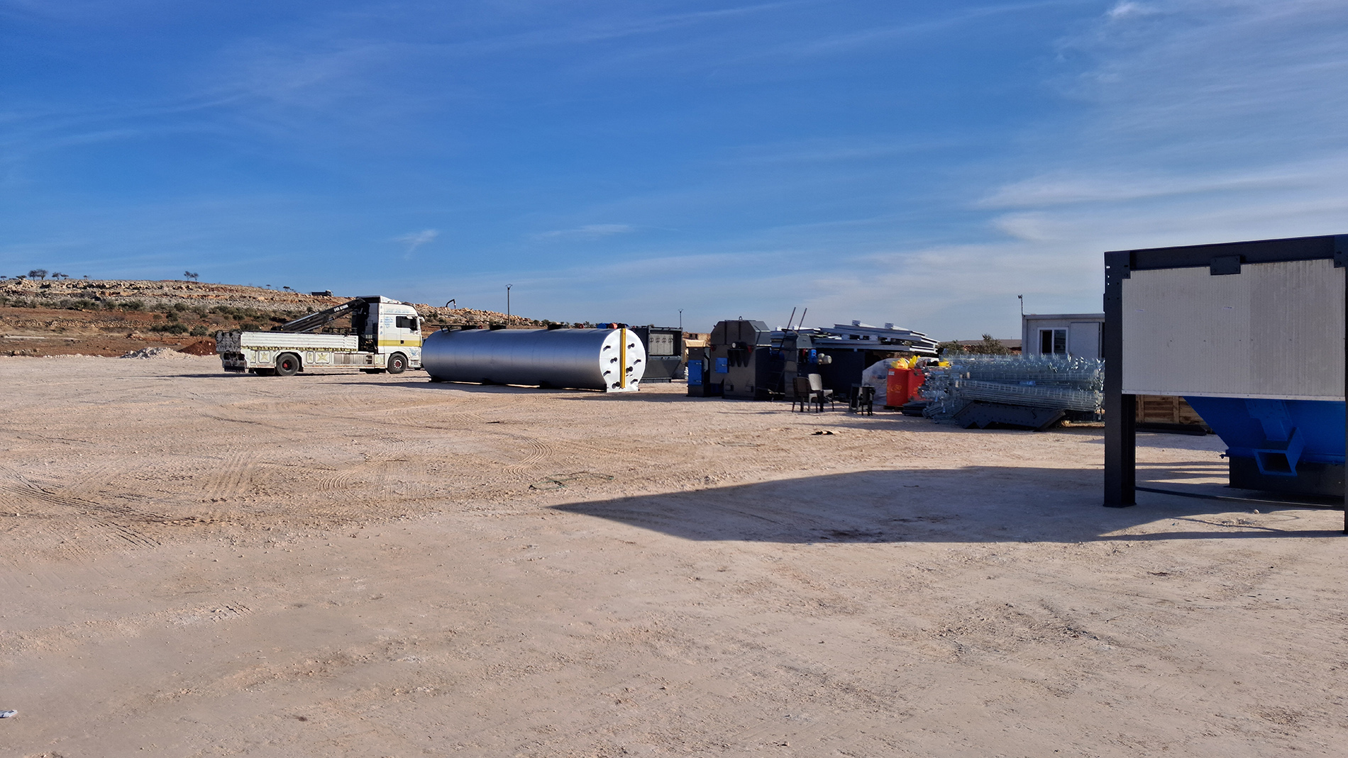 Completed asphalt plant facility