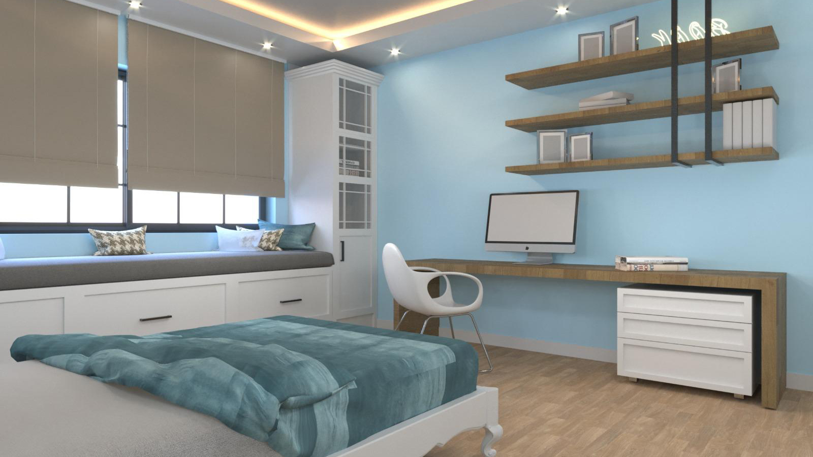 Kitchen and dining area layout